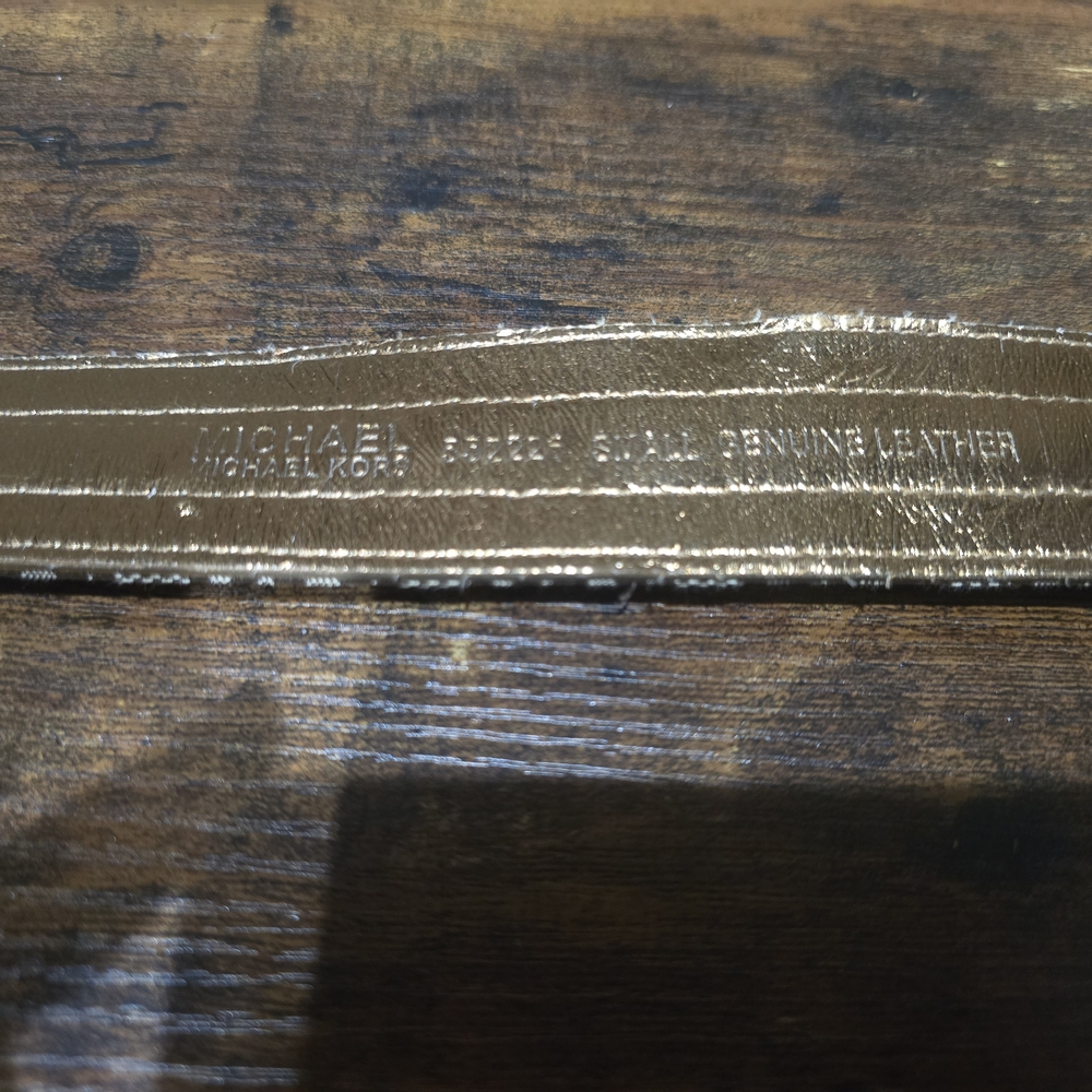 Michael Kors Gold Leather Belt